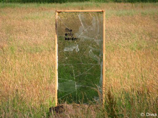 De enige grens (Foto: Dick Waanders)