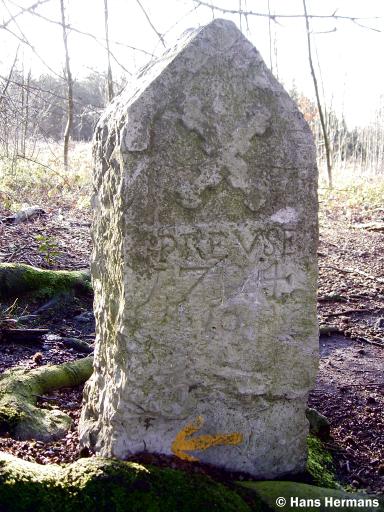 Demarcatiesteen (Foto: Hans Hermans)