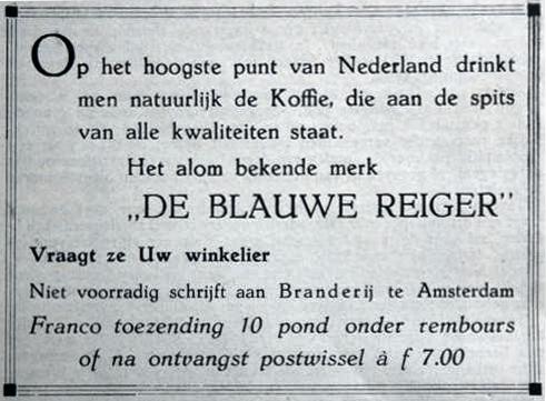 Koffie van De Blauwe Reiger