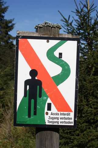 Bord met verboden toegang (Foto: Hans Hermans)