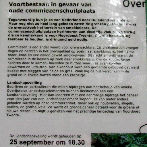 Landschapsveiling (Foto: Dick Waanders)
