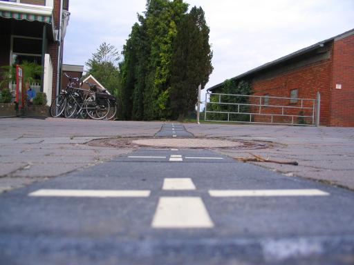 De grenslijn (Foto: Dick Waanders)