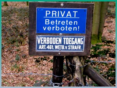 Dubbel verboden! (Foto © Dick Waanders)