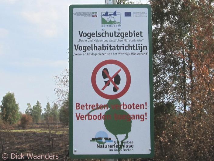 Tegenstrijdige tekst (Foto: Dick Waanders)