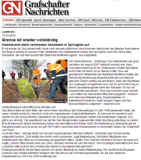 Grafschafter Nachrichten 16-03-2010
