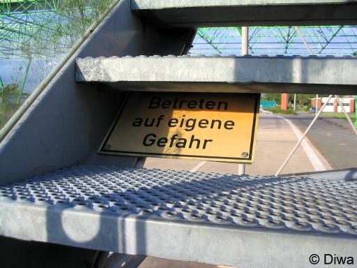 Betreden op eigen risico! (Foto: Dick Waanders)